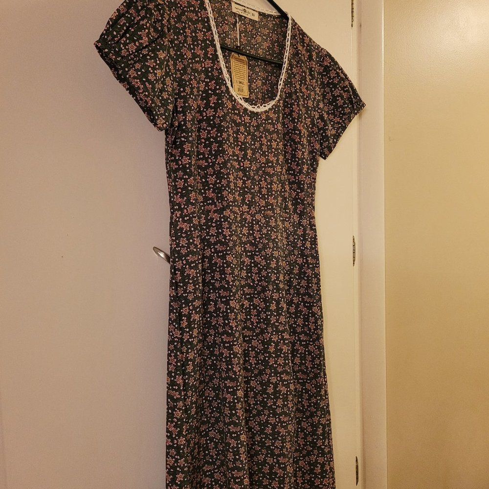 Natural life Juliette Dress - Dark Grey Floral / XS × 1